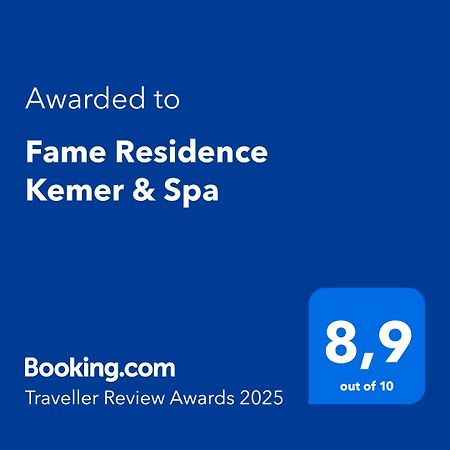 Fame Residence Kemer&Spa Exterior foto